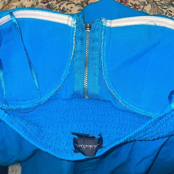 Seductions Size Small Baby Blue Strapless Flowy Dress $15 - Picture 12 of 16